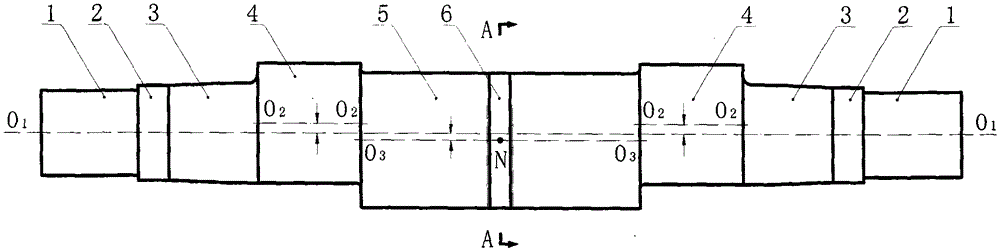 A cylindrical self-balancing eccentric shaft for jaw crusher