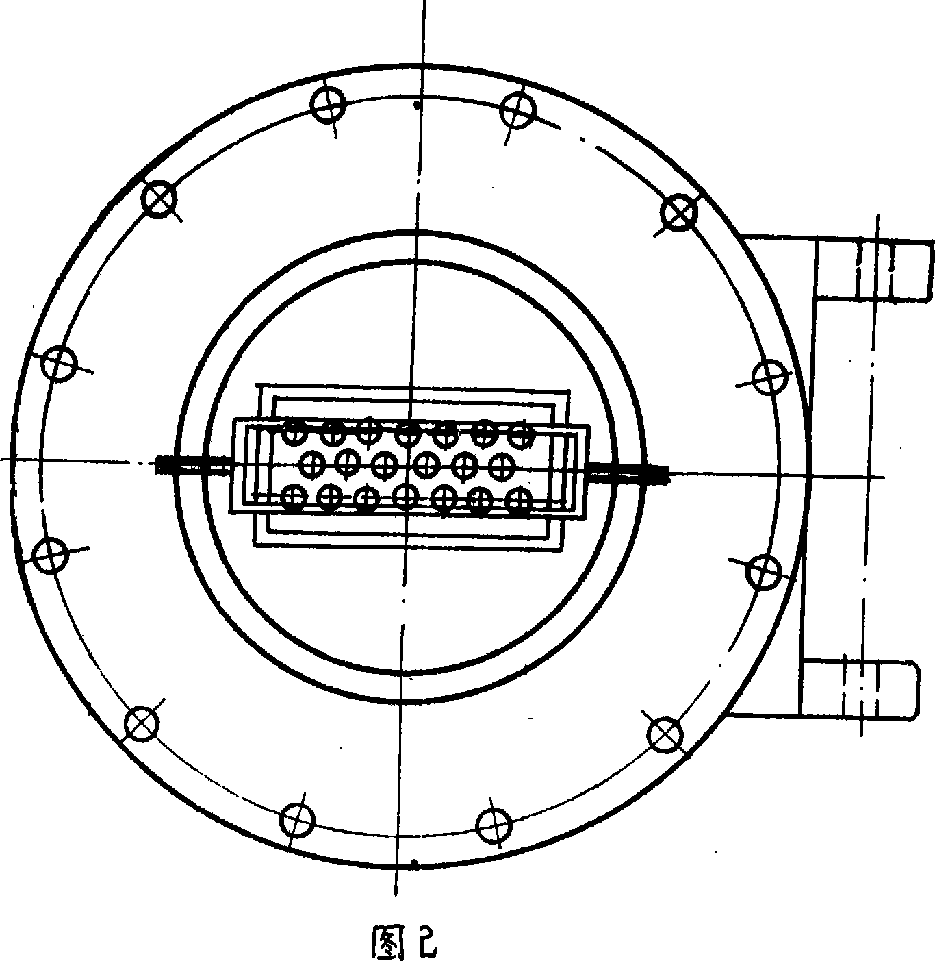 Sintered horizontal hole building block forming mould