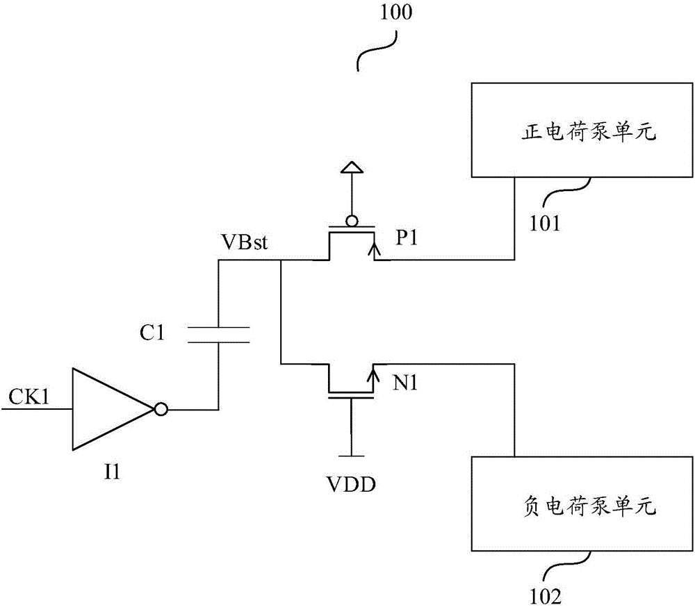 Charge pump circuit, charge pump system and memory