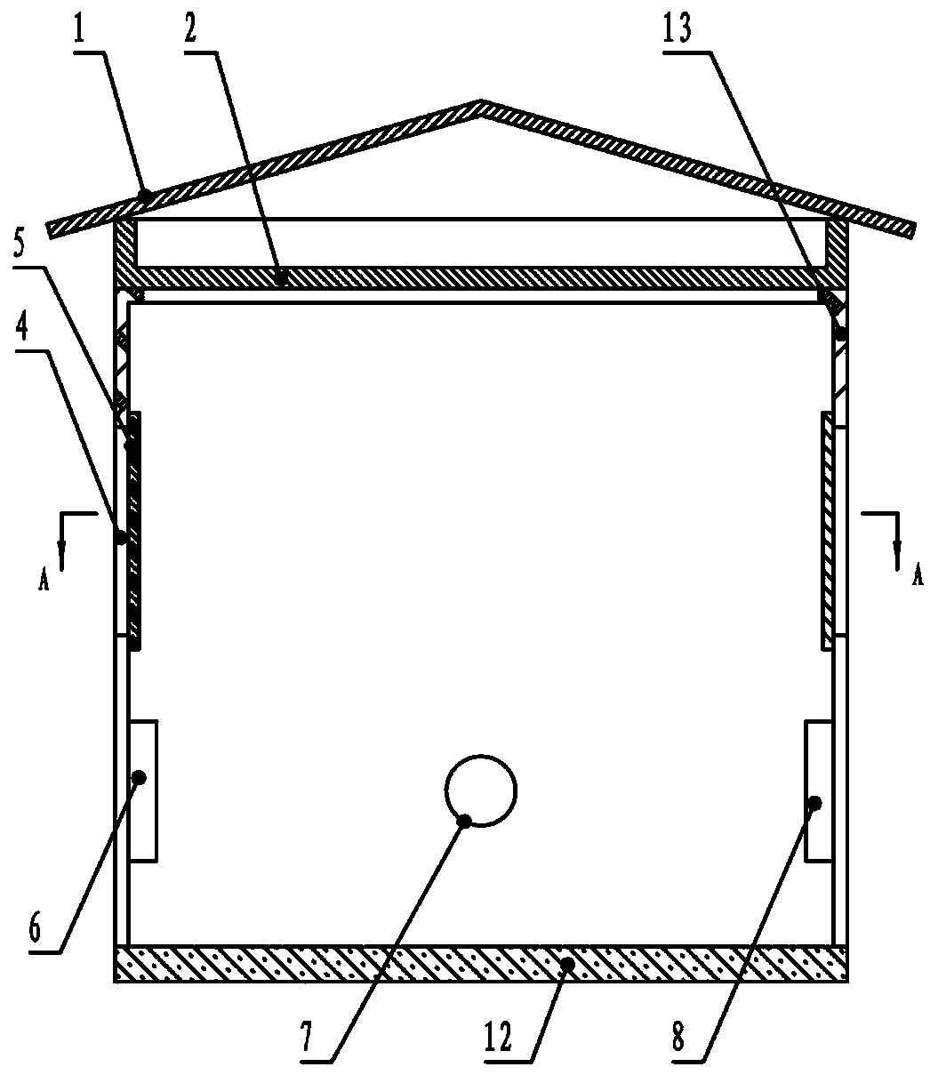 Aging bunker for Liubao tea