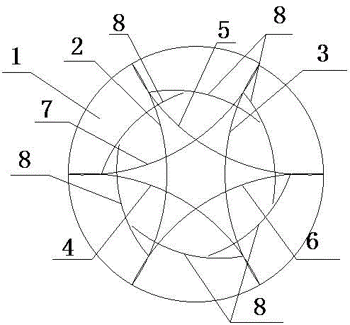 Three-layer cascade ring packing