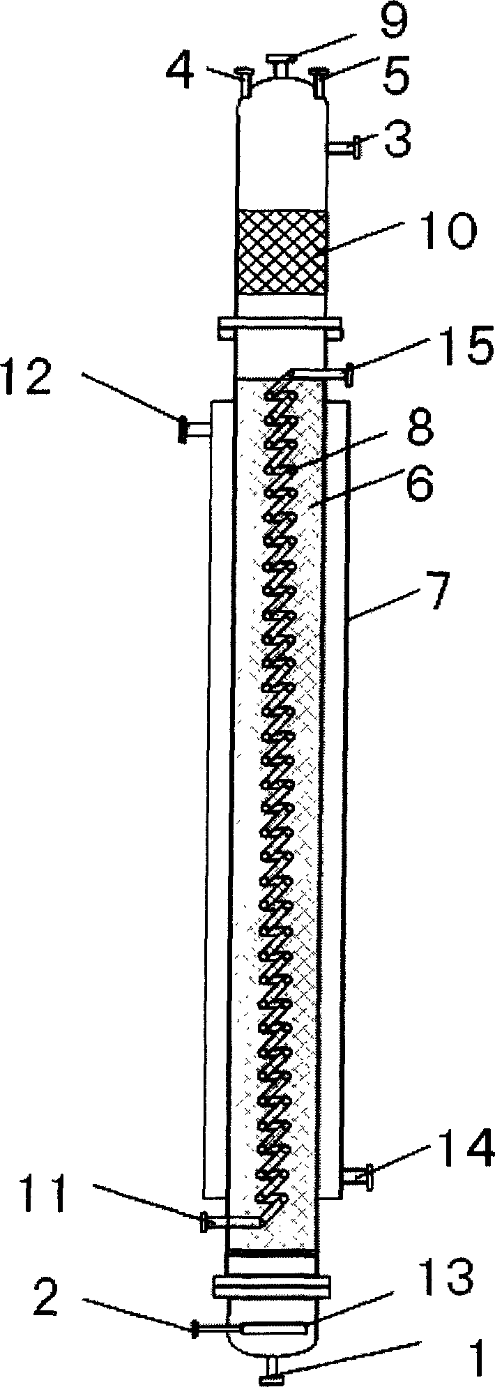 Continuously producing method for proplonic acid by oxidizing propionic aldehyde