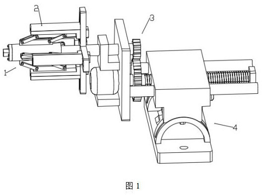 A metal pipe joint inner wall surface polishing device