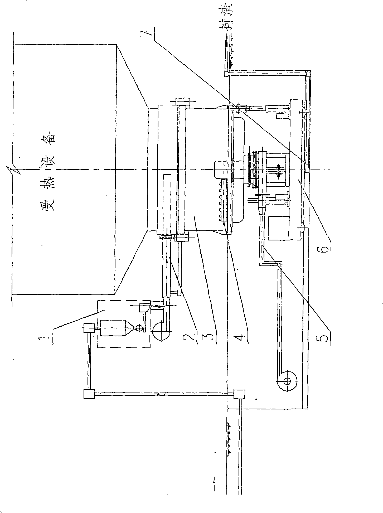 Method for rotary burning of thin coal layer