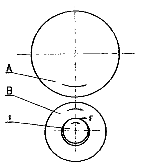 Core roll rotating device of vertical ring rolling machine