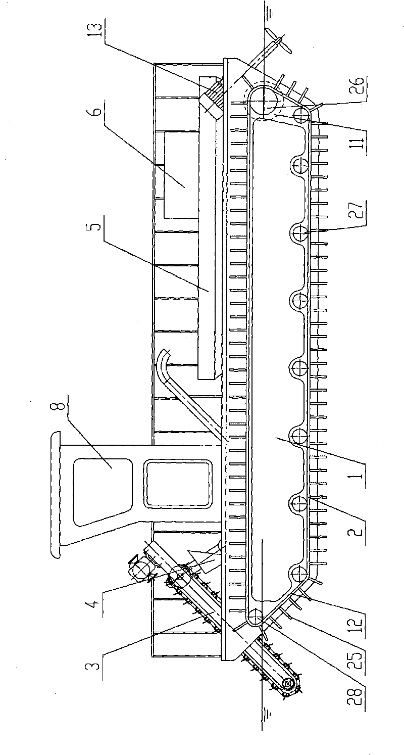 Amphibious type multi-functional floater salvaging device