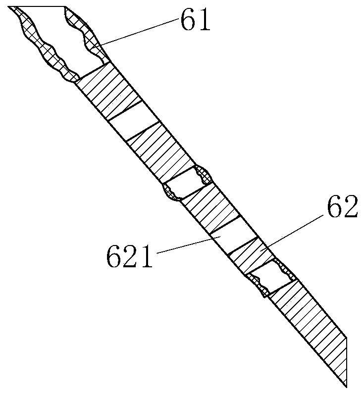 Solid particle chemical raw material crushing recycling device