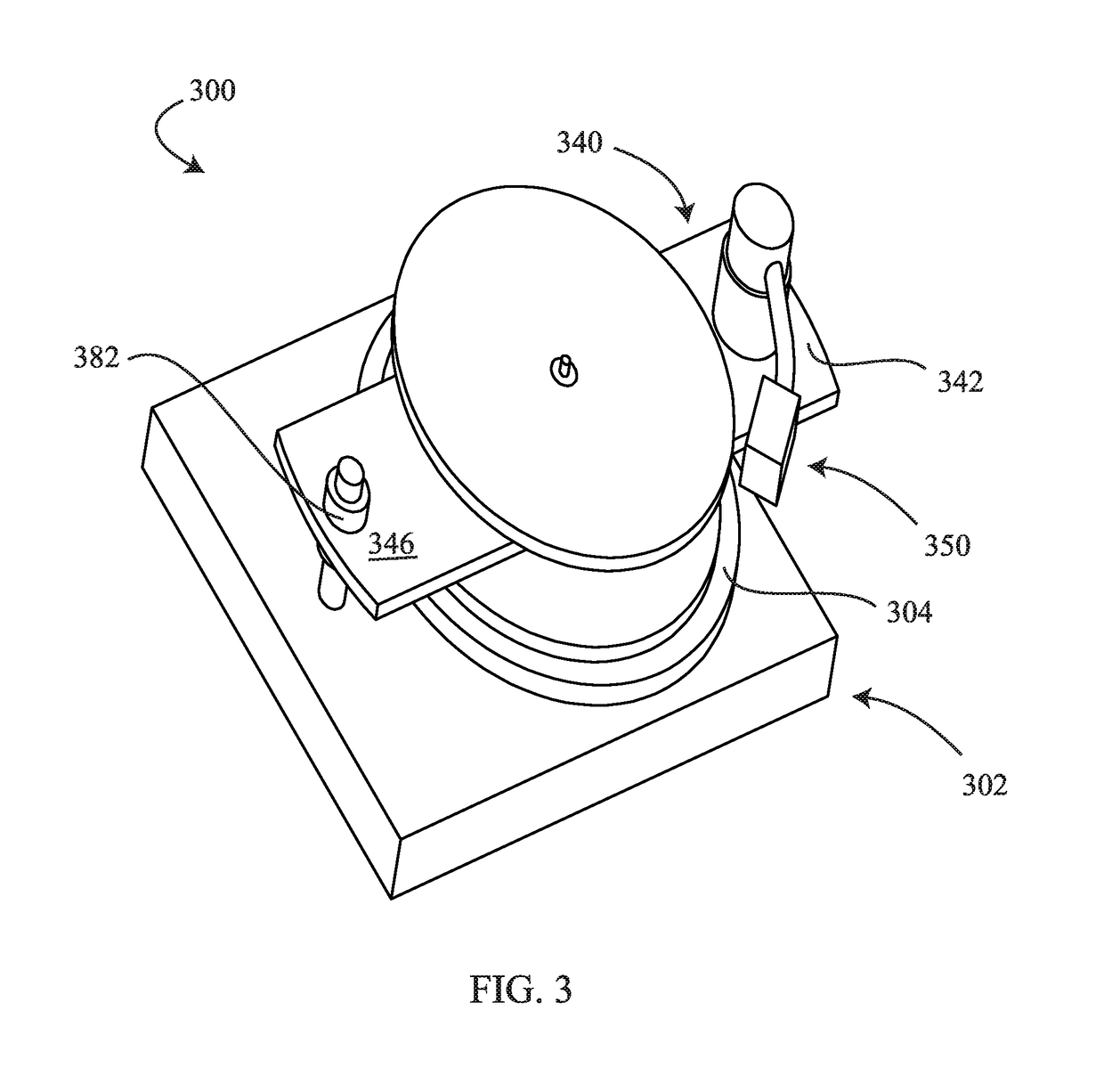 Platter supported and driven turntable