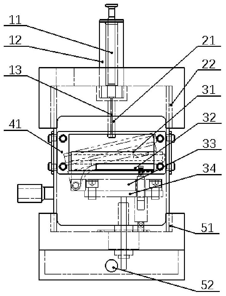 High-temperature contact angle and surface tension testing device, testing system and testing method