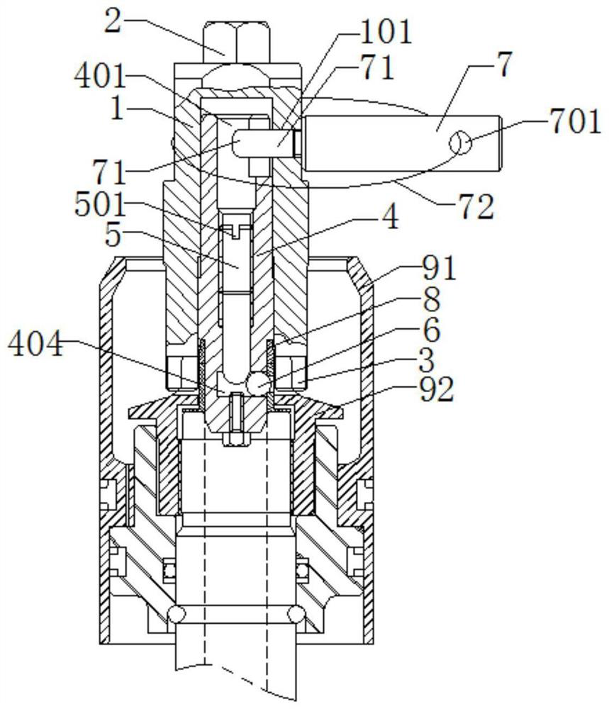 Locking nut assembling tool assembly for aircraft actuator cylinder maintenance