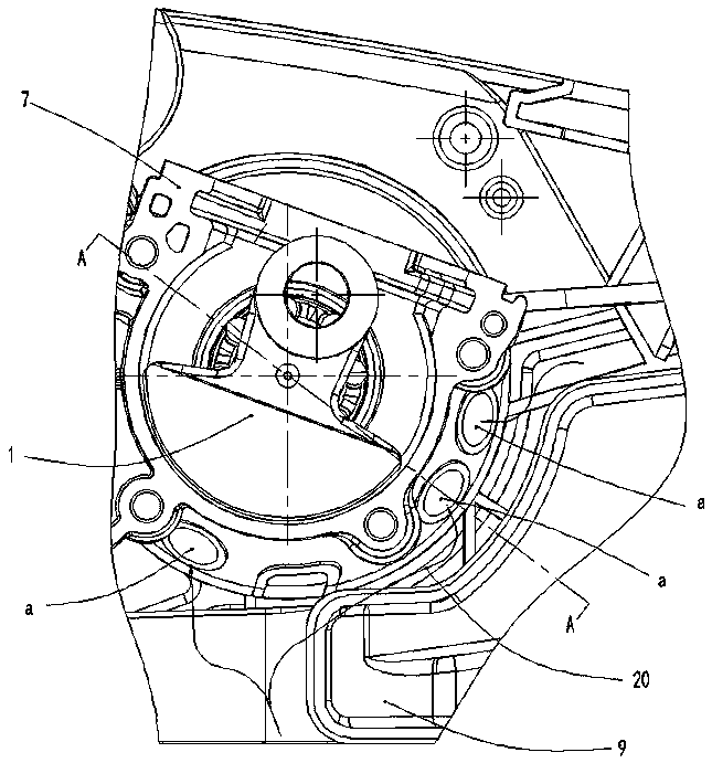 Chain saw separation and connection device air-cooling device