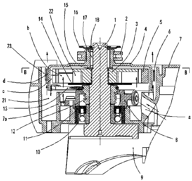 Chain saw separation and connection device air-cooling device