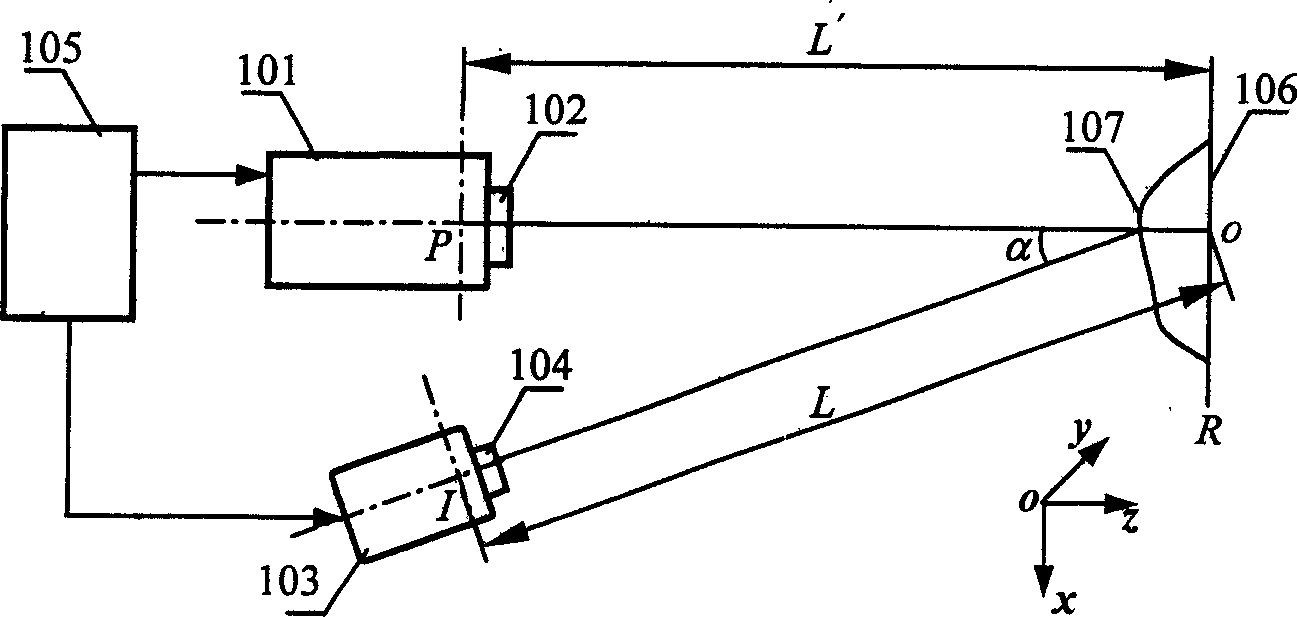 Three-dimensional digital imaging method based on space lattice projection