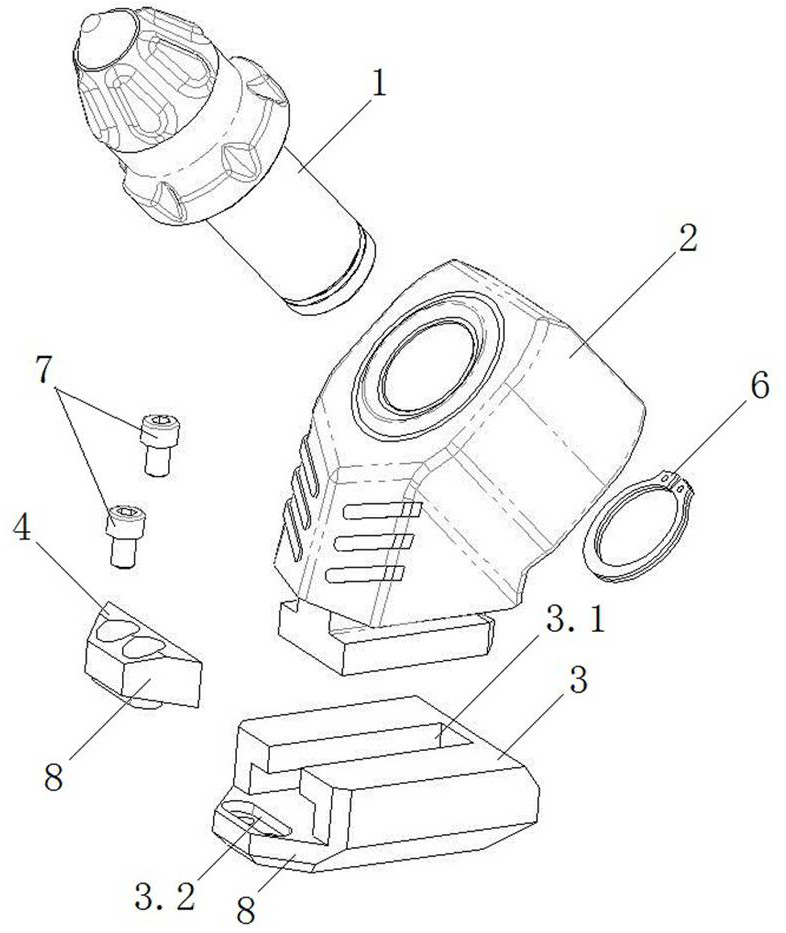 A detachable cutting tool assembly