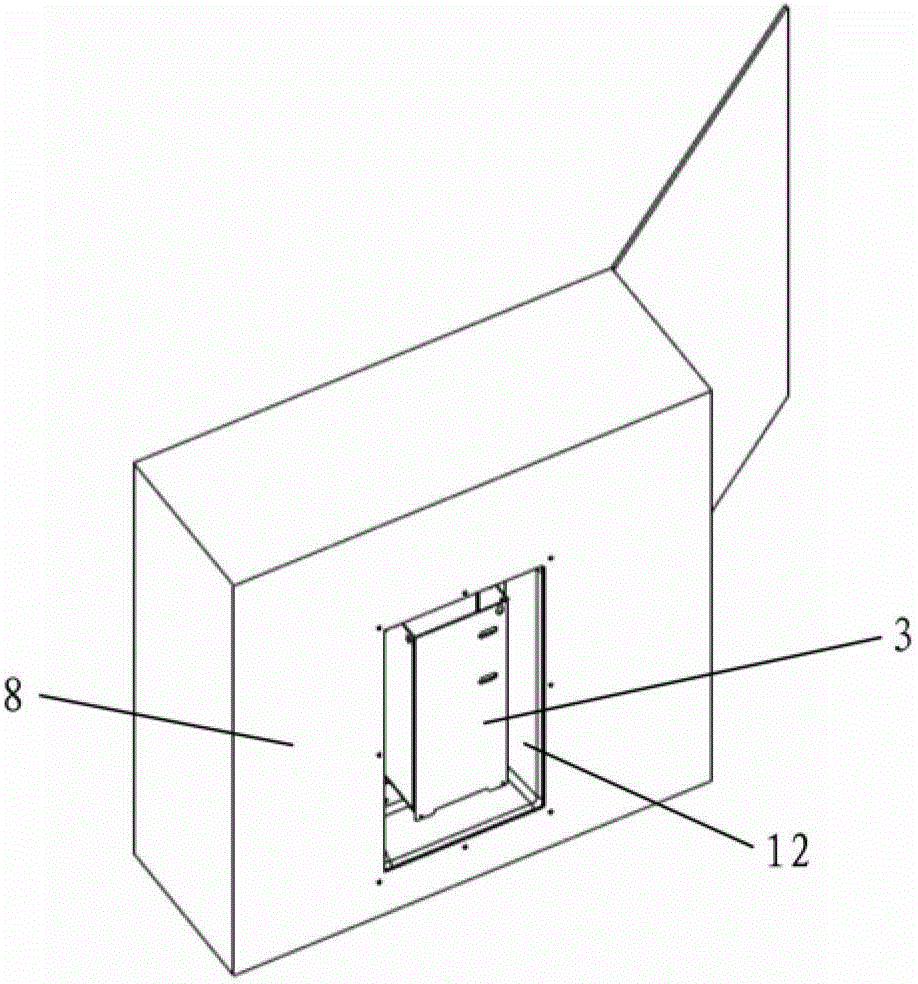 Installation device for equipment with heat dissipation needs