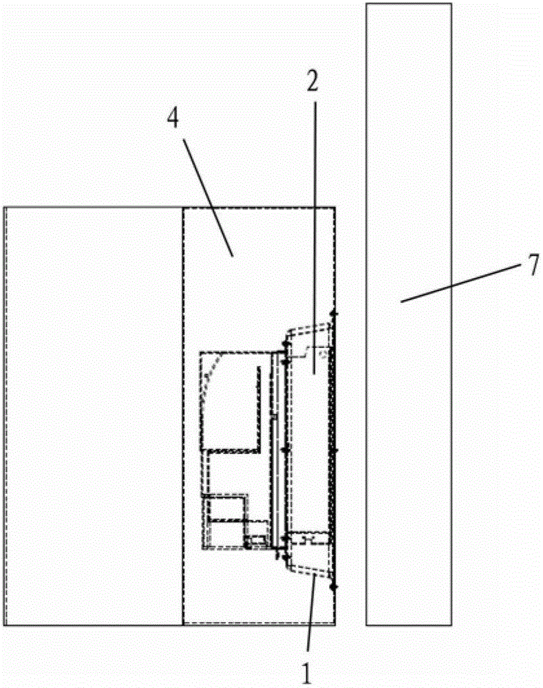 Installation device for equipment with heat dissipation needs