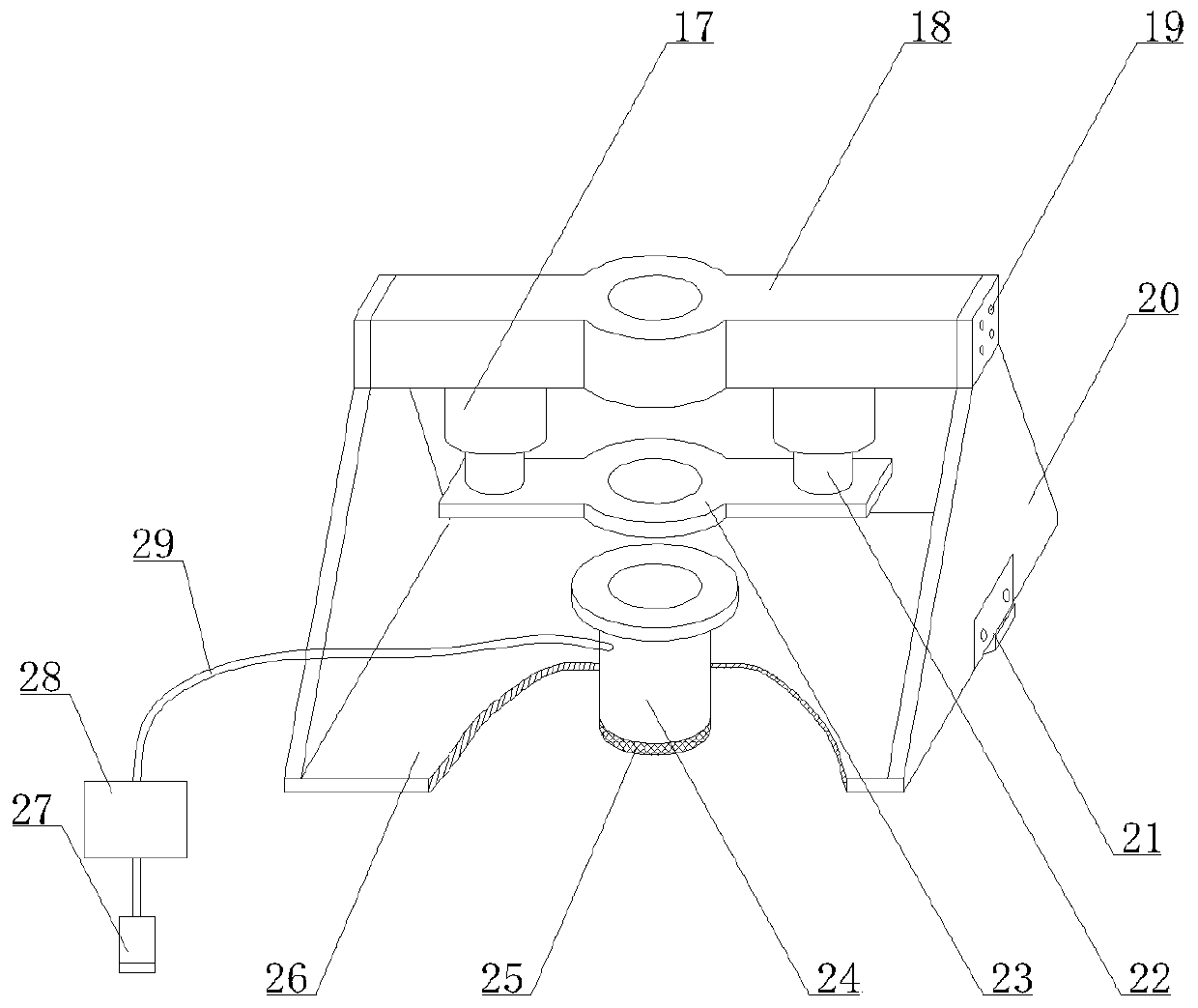 Cryogenic laser shot blasting device and processing method