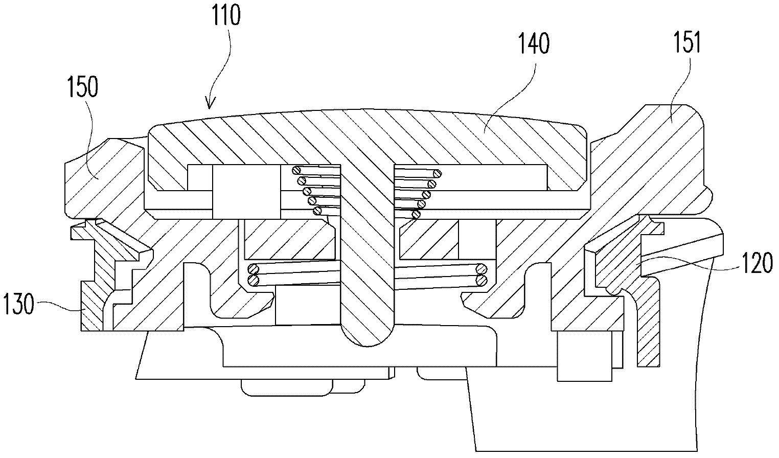 Zooming key structure