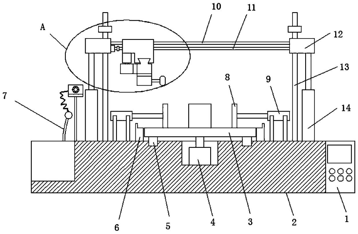 Production device for super-huge type new energy battery box body