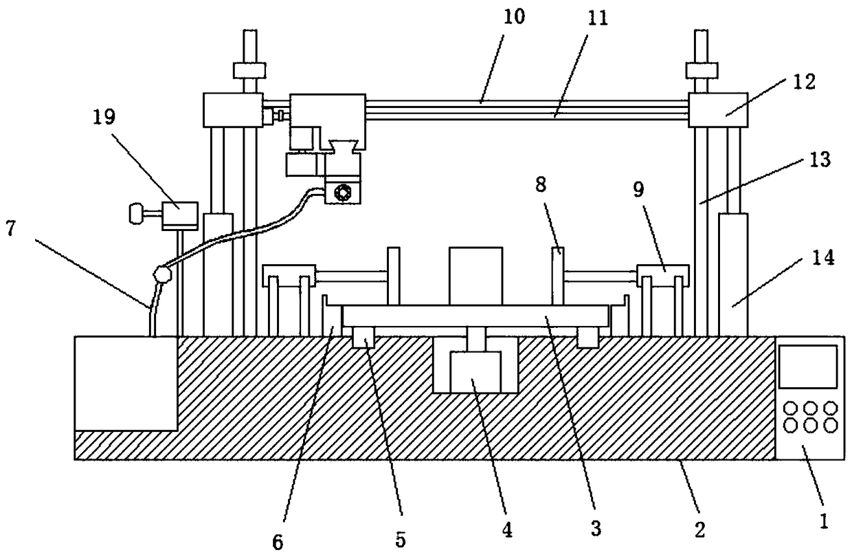 Production device for super-huge type new energy battery box body