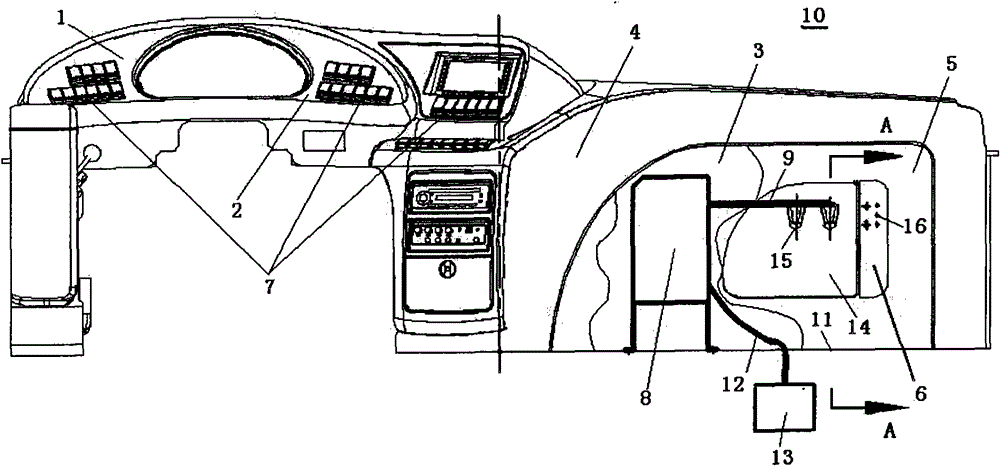 Automobile instrument panel, integrated automobile instrument panel assembly and automobile