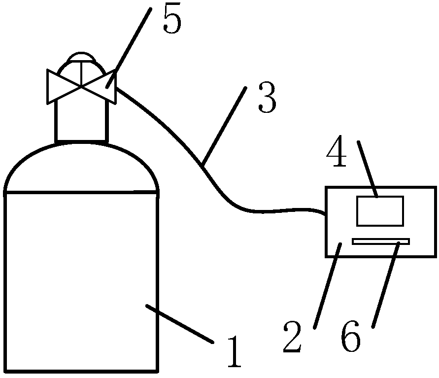 Detection device for testing working state of substation SF6 sensor