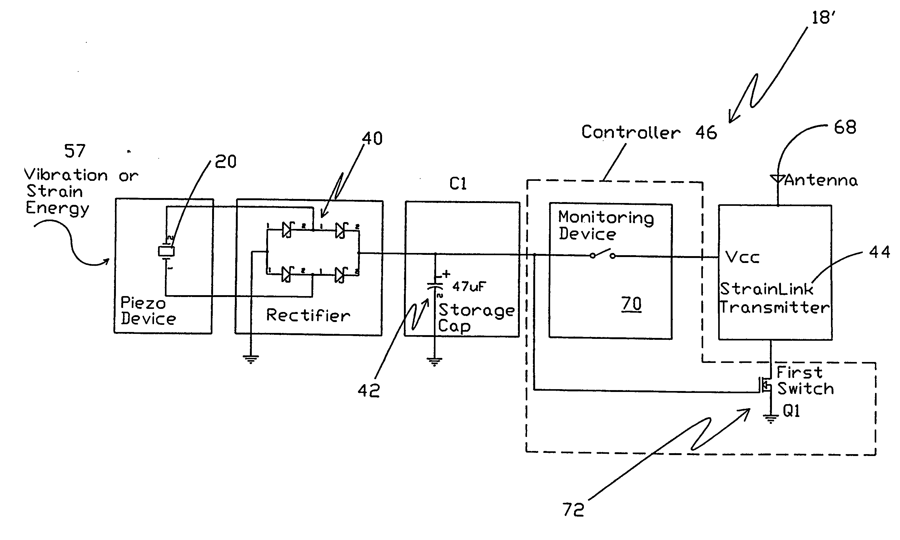 Energy harvesting for wireless sensor operation and data transmission