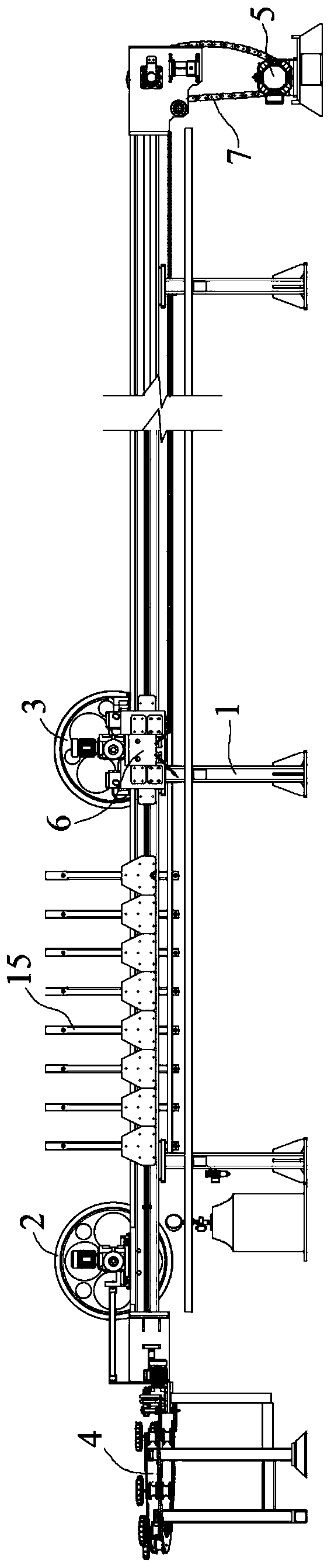 Micro-tension automatic wire storing device for processing optical fibers and cables