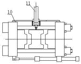 Special stack mold injection molding machine for template opposite-opening mold moving middle injection