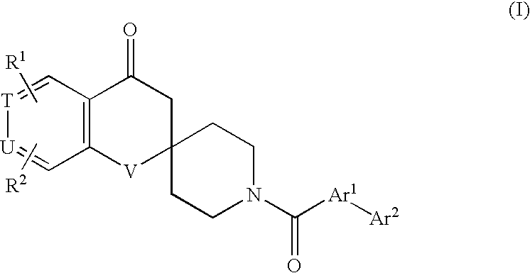 Spirochromanon derivatives