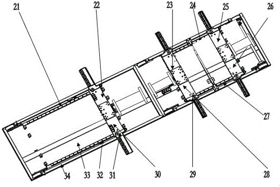 Hydraulic transmission hold-clamping and tyre push-lifting integrated automobile intelligent carrier