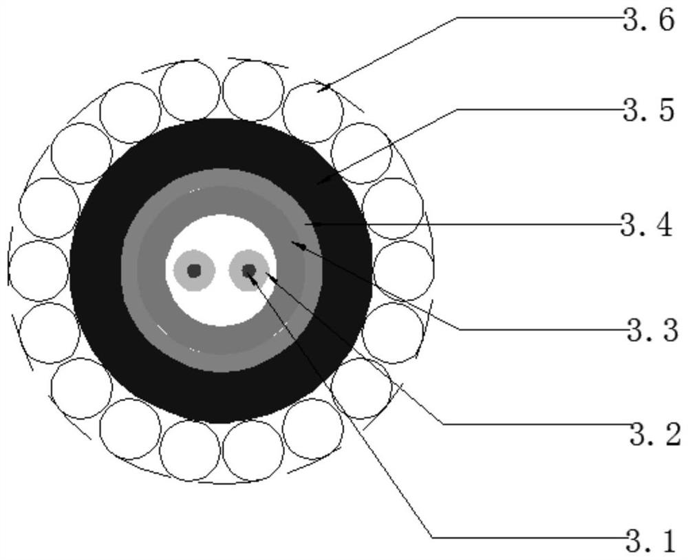 Production method of video deep well rescue steel wire rope