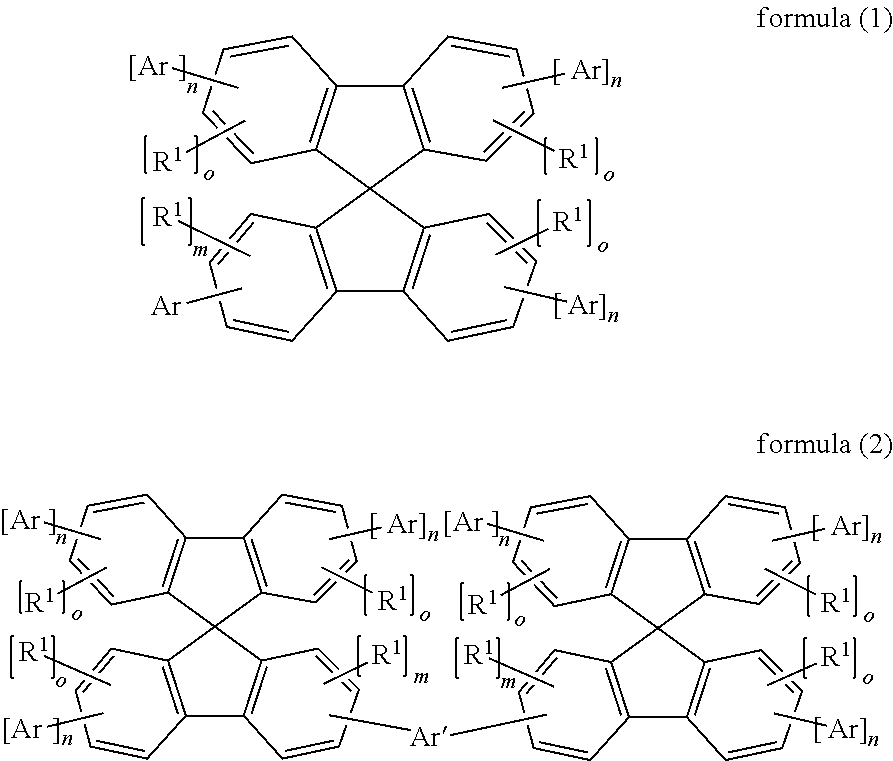 Organic electroluminescent device comprising triazine derivatives