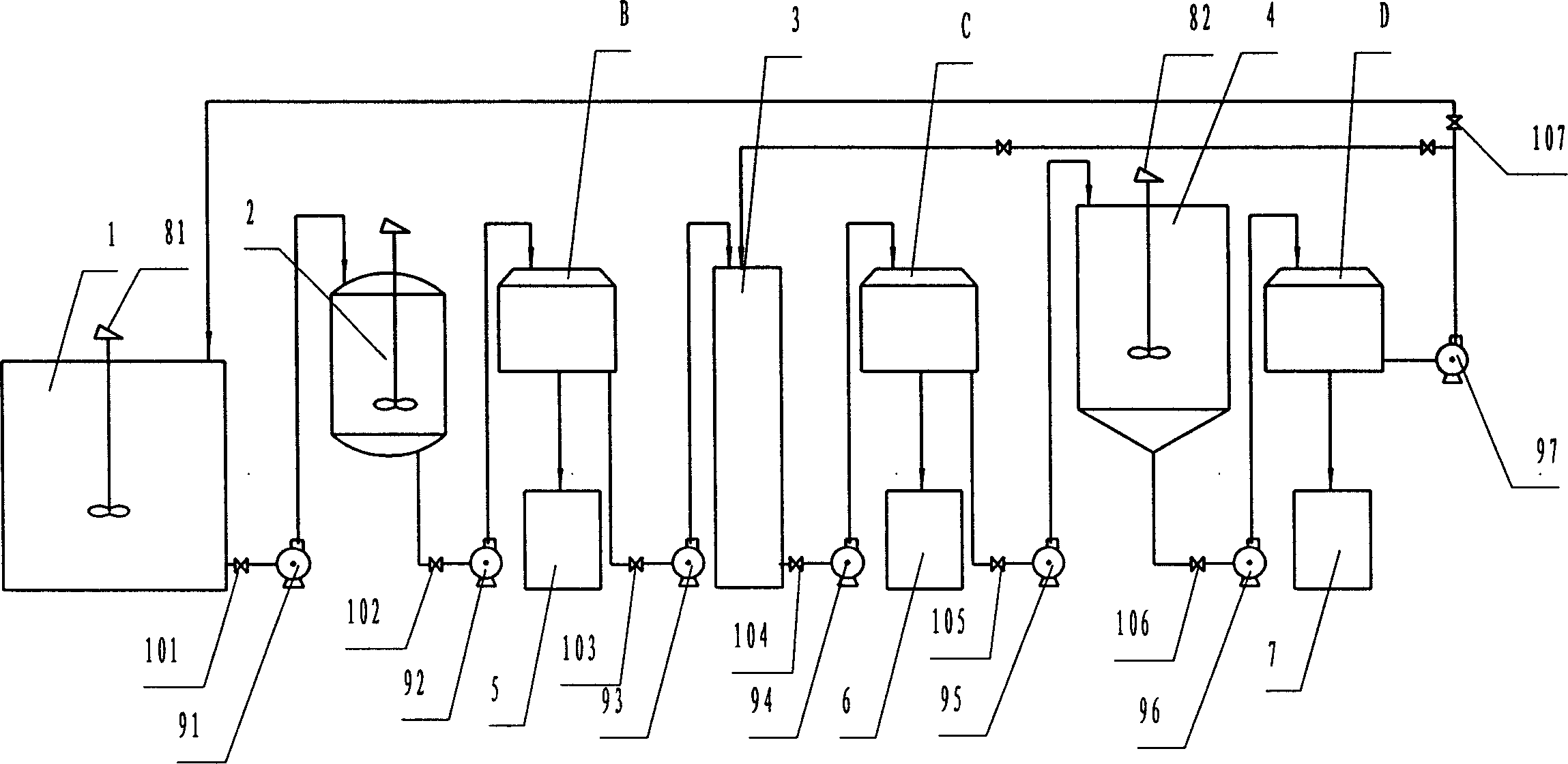 Recovery method of heavily polluated substance produced during production of foaming agent and device