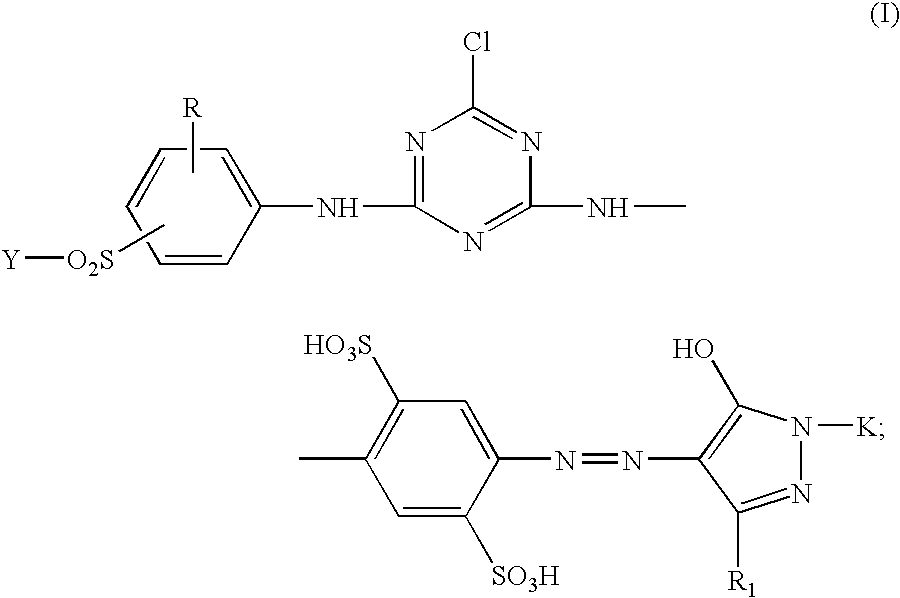 Dye composition and the use thereof