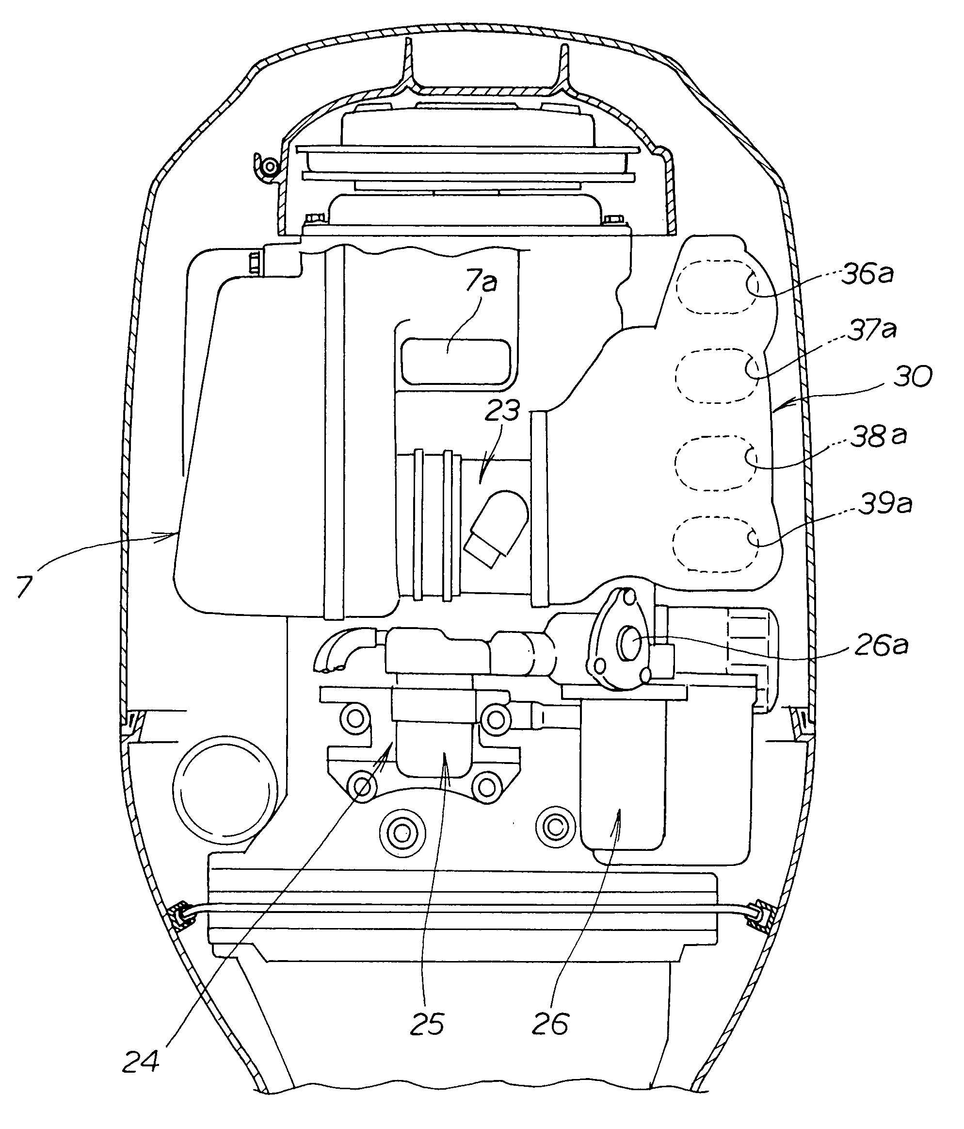 Outboard engine unit