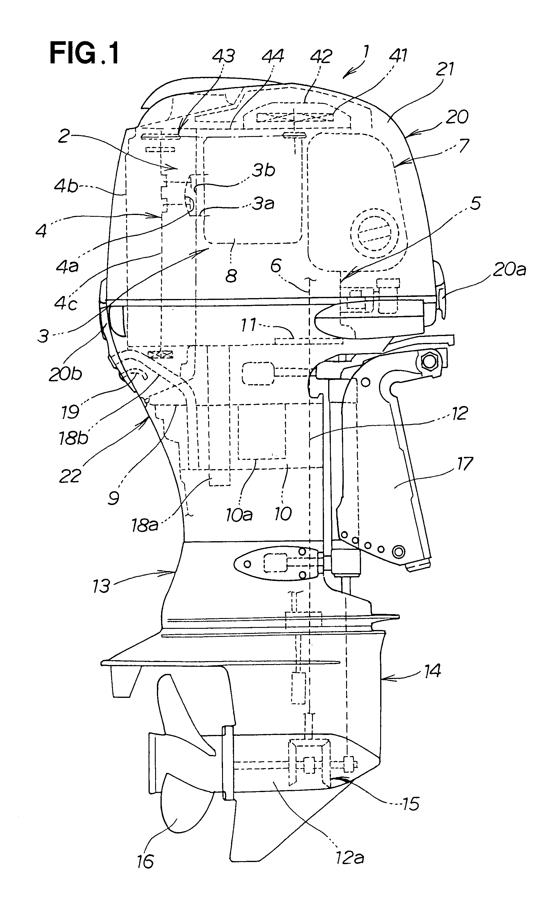 Outboard engine unit