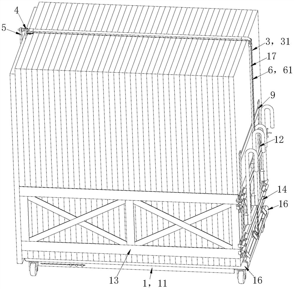 Step green belt construction method