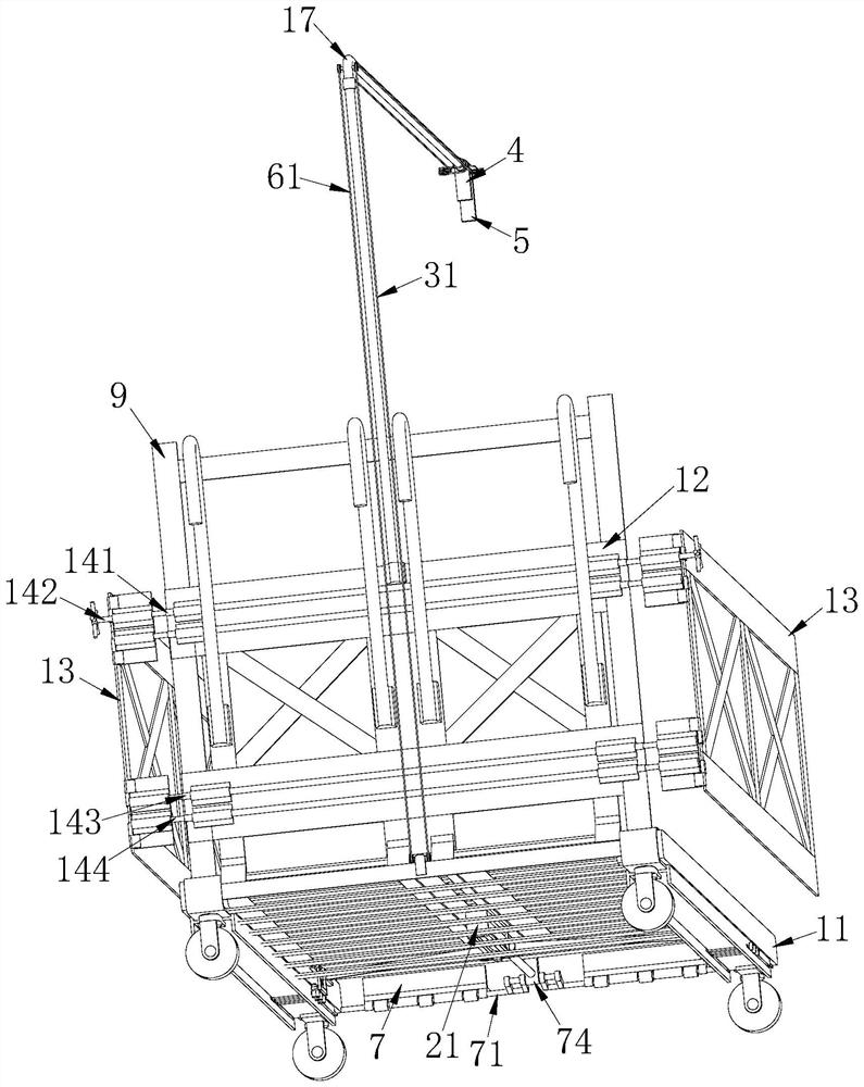 Step green belt construction method