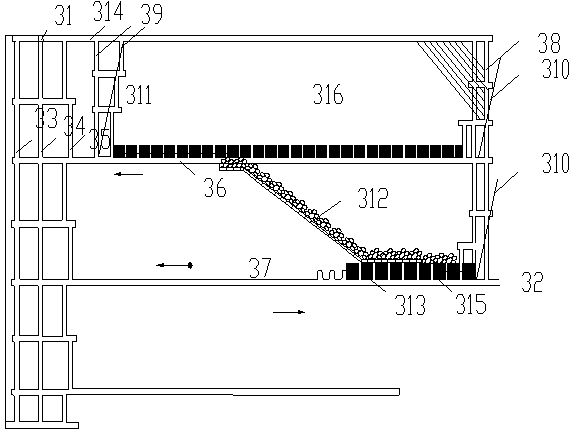 Flexible shield support excavation integrated supporting coal-pillar-free mining method of steep medium-thickness coal seam