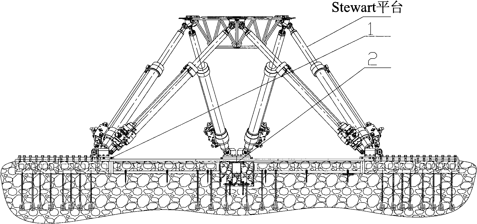 Method for establishing three-dimensional coordinate system of large test equipment