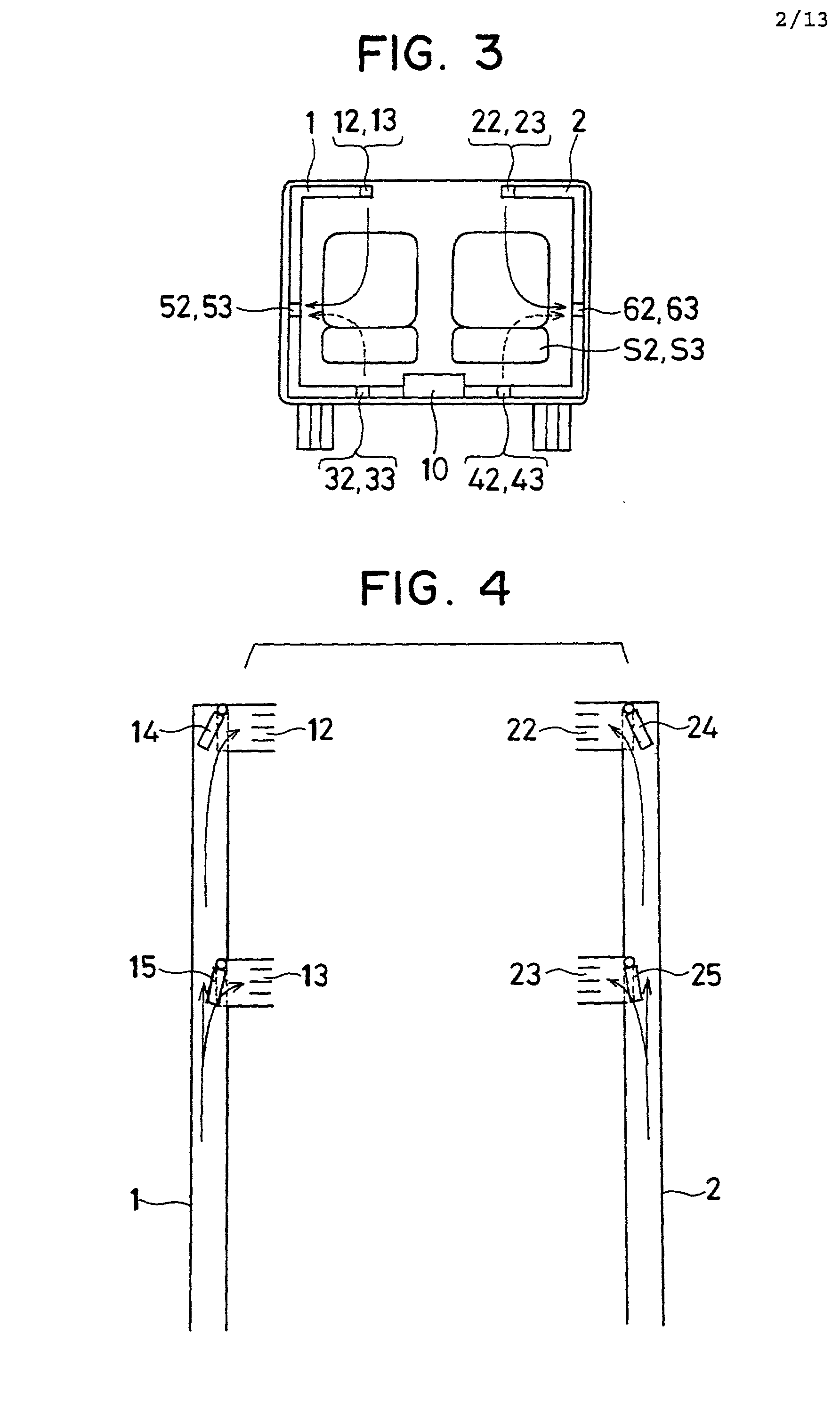 Vehicle air conditioner having air suction port for each seat