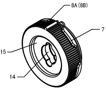 Knob type yarn tension regulator