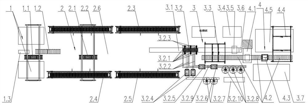 Intelligent steel plate cutting and blanking production line and production method thereof