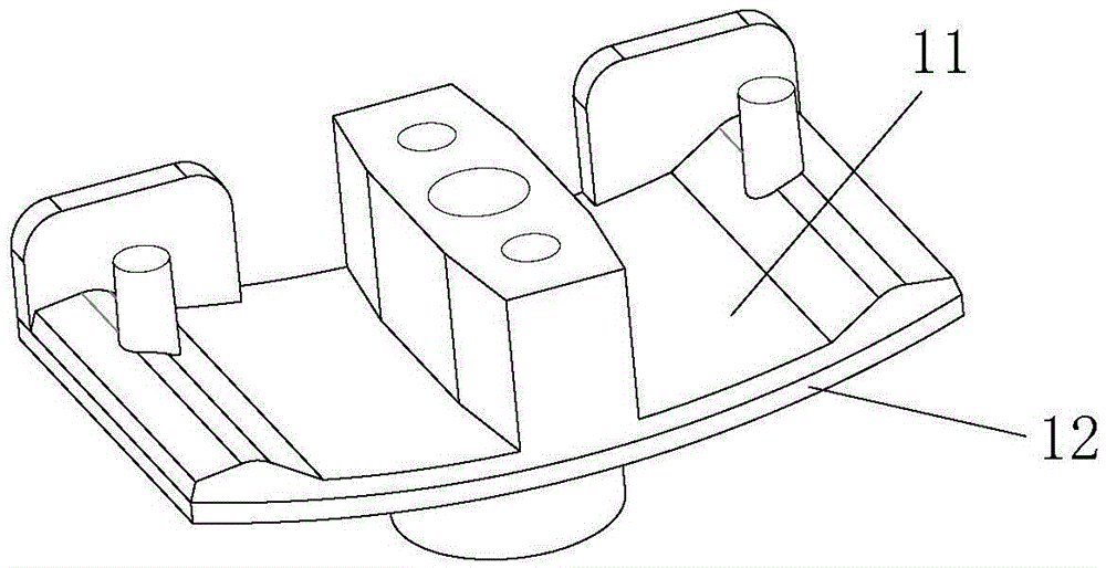 Fixing structure and fixing method for MOS transistor