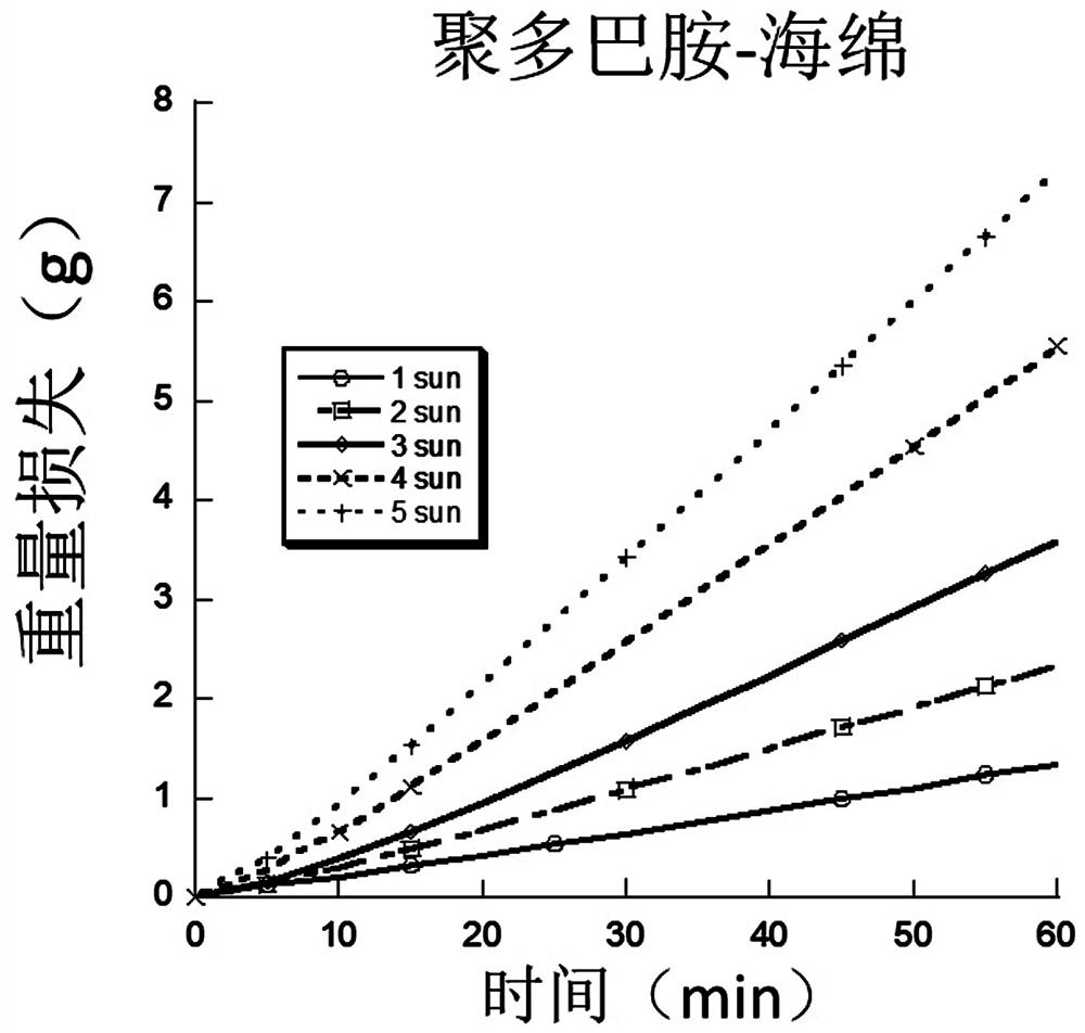 Preparation method of photo-thermal material and application of photo-thermal material in water evaporation