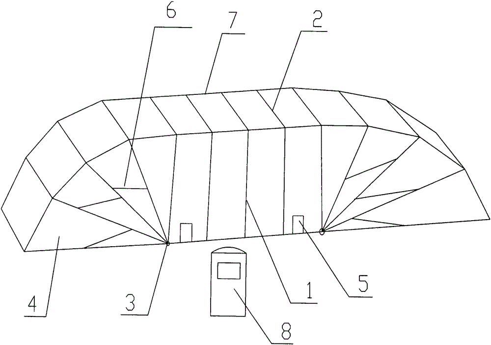 Movable energy-saving environment-friendly foldable room