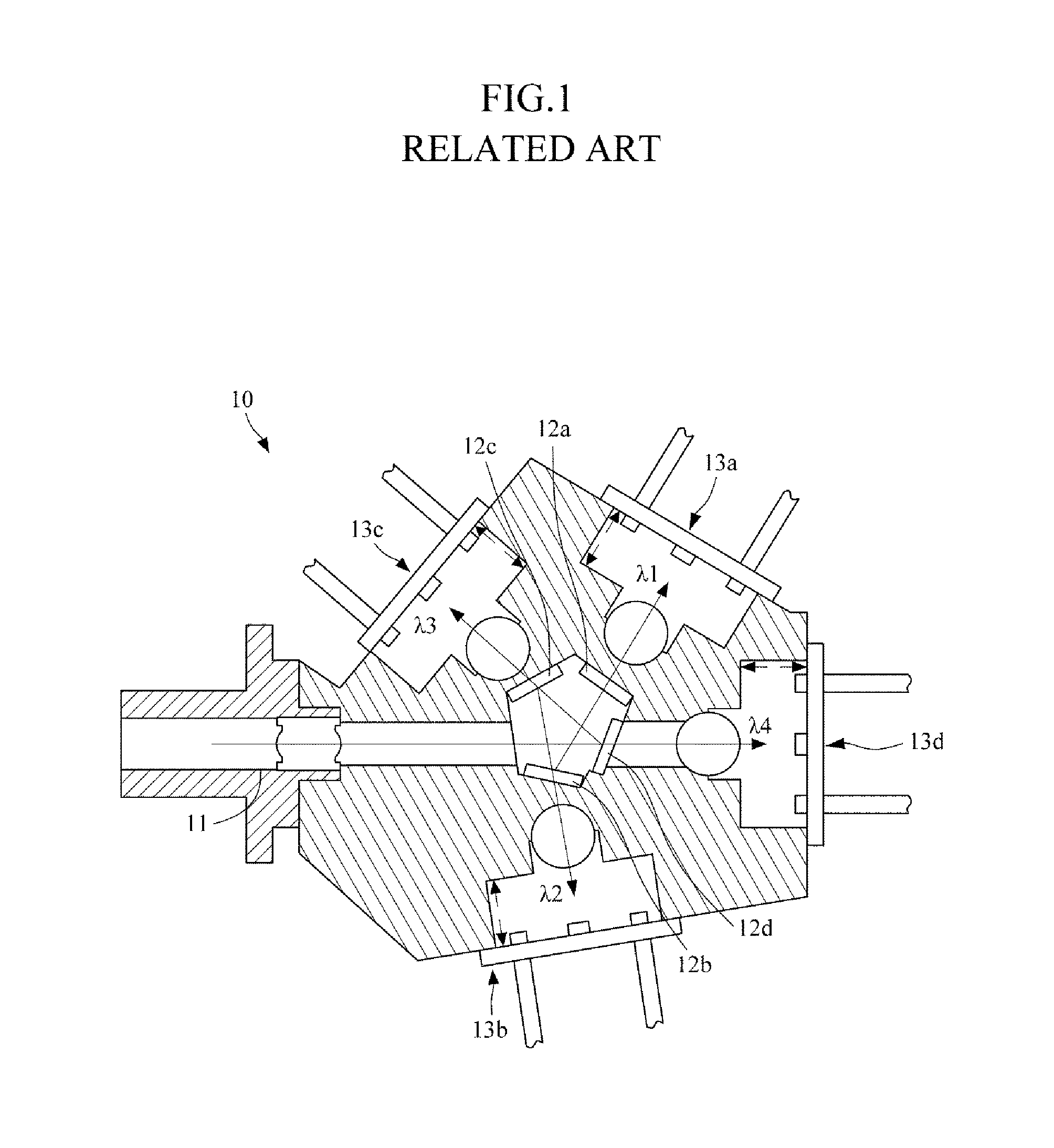 Multi-wavelength optical transmitting and receiving modules