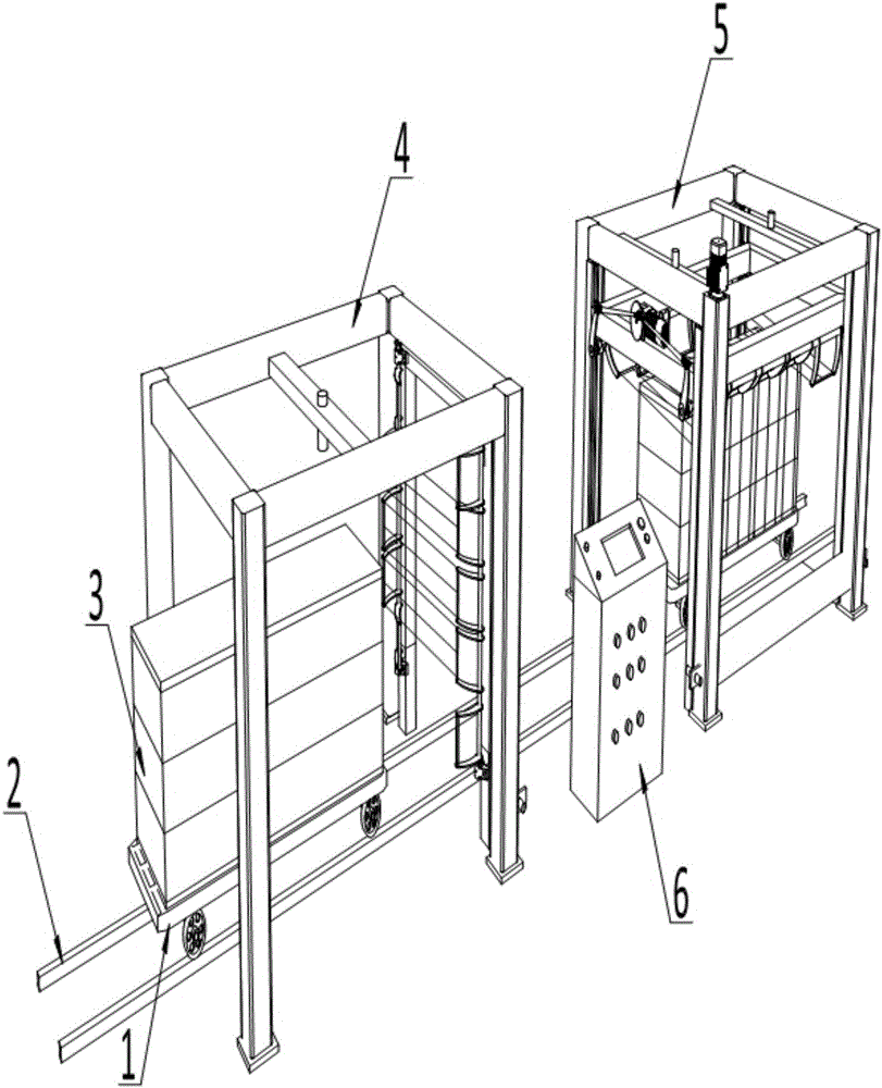 Aerated concrete cutting device and working method thereof