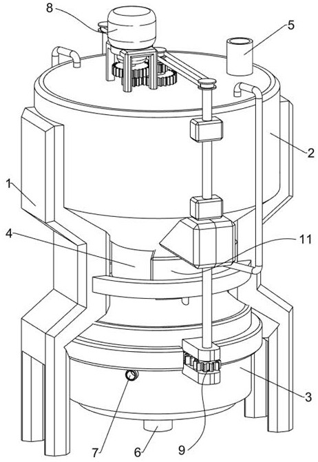 A cross-linking agent production device based on high-pressure filtration for oil fields